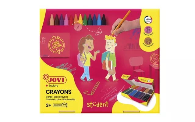 Jovi Plasticolor Pack of 300 Crayons Multiple Colours