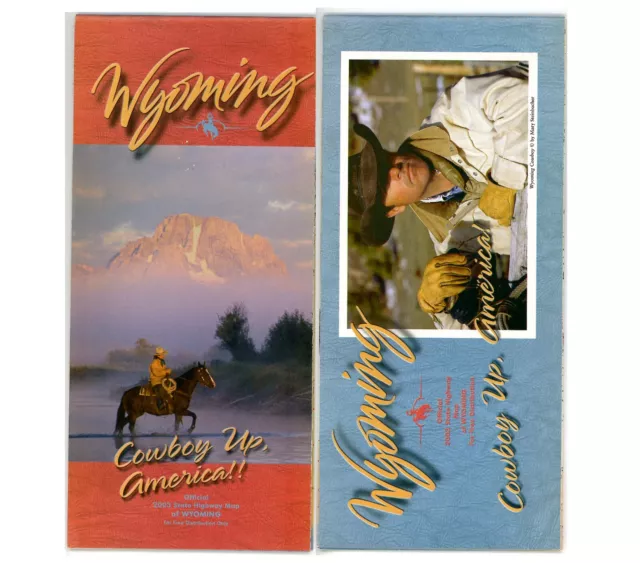Vintage 2003 Wyoming Official Road Map – State Highway Department