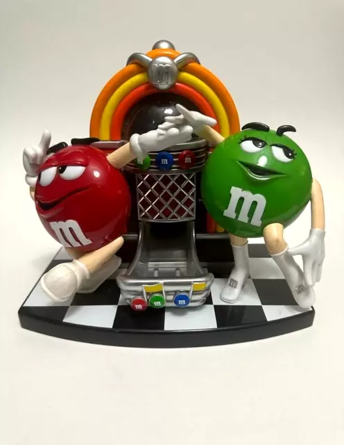 VINTAGE M&M's ROCK N' ROLL DANCING CAFE JUKEBOX CANDY DISPENSER MM COLLECTIBLE