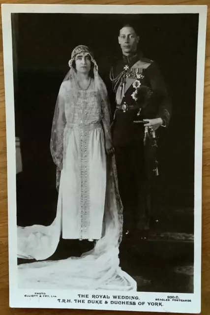 Vintage Real Photo Postcard, The Royal Wedding, T.r.h. Duke & Duchess Of York
