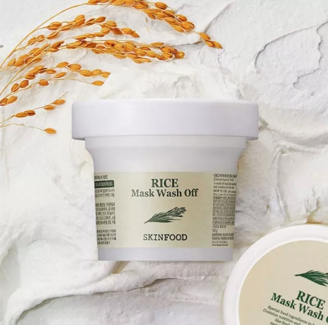 Skinfood Rice Mask Wash Off 120g | Brightening & Exfoliating - Korean Skincare