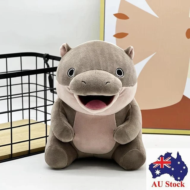thumbnail image 2 of 16 Inch Moo Deng Hippo Plush Toy - Soft Pygmy Hippopotamus Stuffed Animal For Kids & Adults 2 of 12