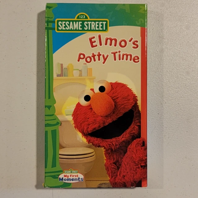 SESAME STREET Elmo's Potty Time VHS 2004 FAMILY RETRO TV RARE OOP NR