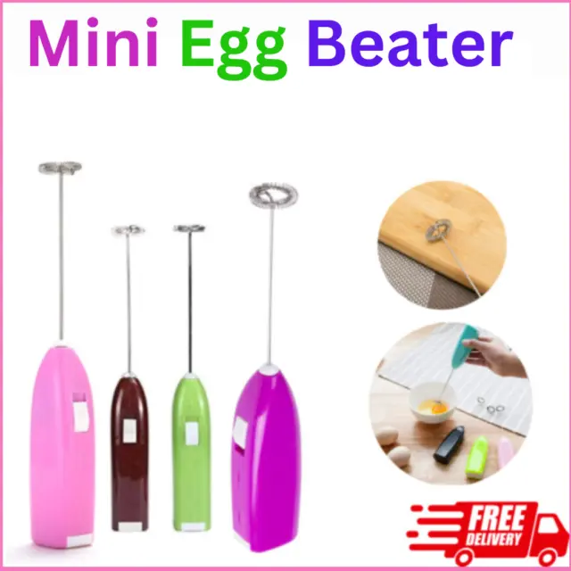 Milk Frother Whisk Electric Handheld Frothy Coffee Mixer Mini Kitchen Egg Beater