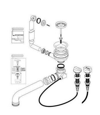 Blanco Blanco Et Set de Vidange 221093 pour Tipo 9E 