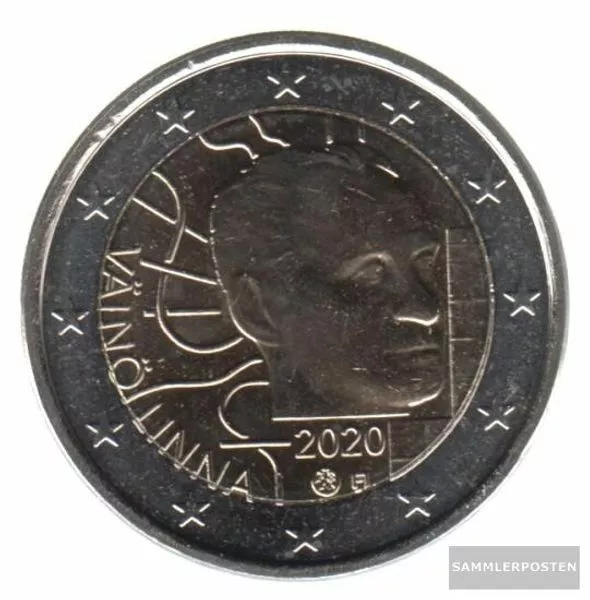 Finnland 2020 mint UNC edition: 700.000 2020 2 Euro Väinö Linna