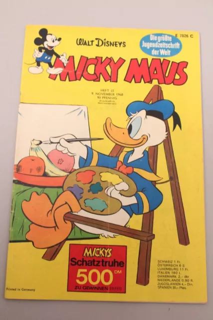 Walt Disney Micky Maus Comic BD 45 Donald Goofy Daisy Pluto Micky Entenhausen