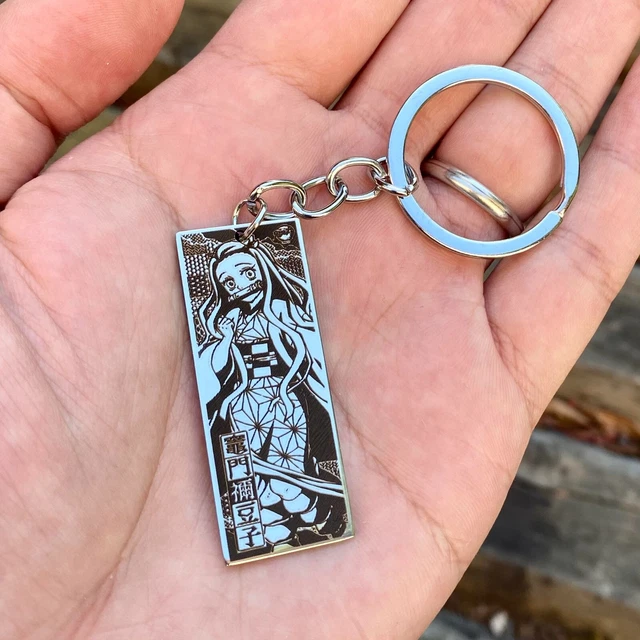 Kamado Nezuko Demon Slayer Anime Keychain Stainless Steel Gift