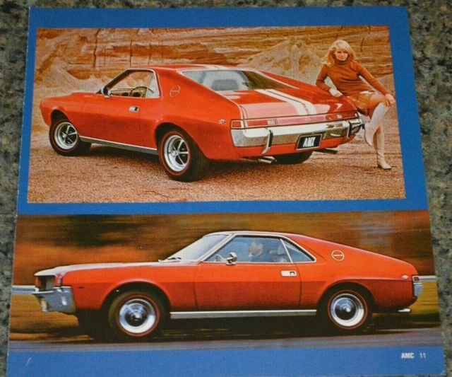 ★★1968 Amc Amx Picture Feature Print Photo 70 390★★5