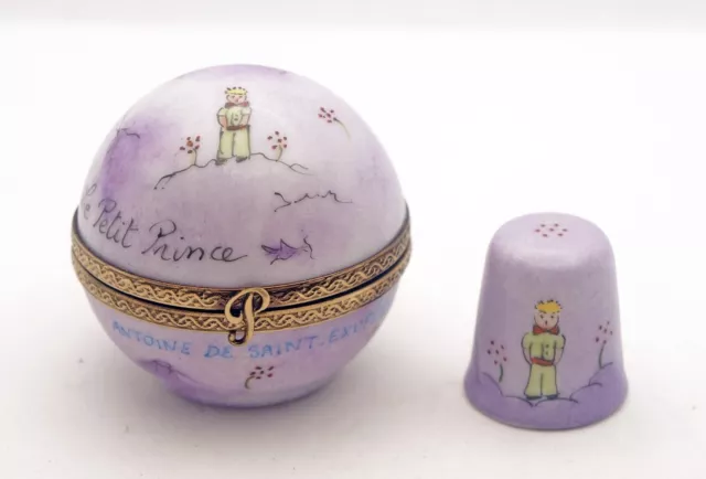 LITTLE PRINCE FRENCH Limoges Box Exupery Globe Le Petit Prince Little ...