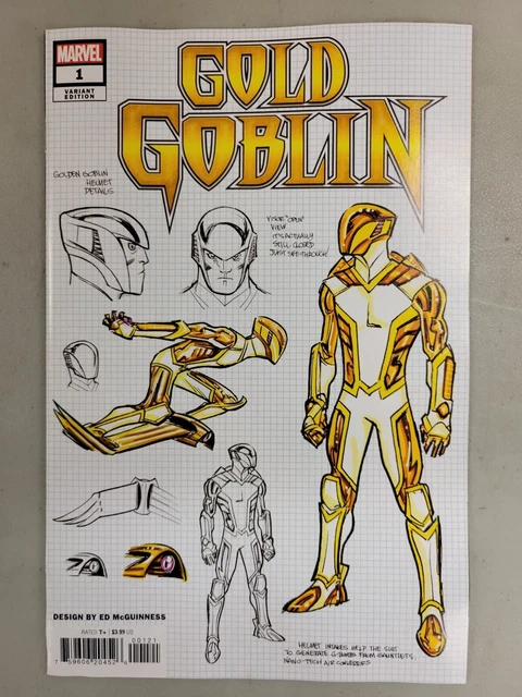 Gold Goblin 1 1:25 Mcguinness Design Variant Marvel Comics 2022 1St Print*