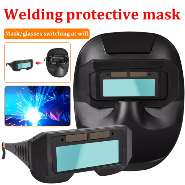 Solar Auto Darkening Photoelectric Welding Mask Welder Face Shield Half Helmet