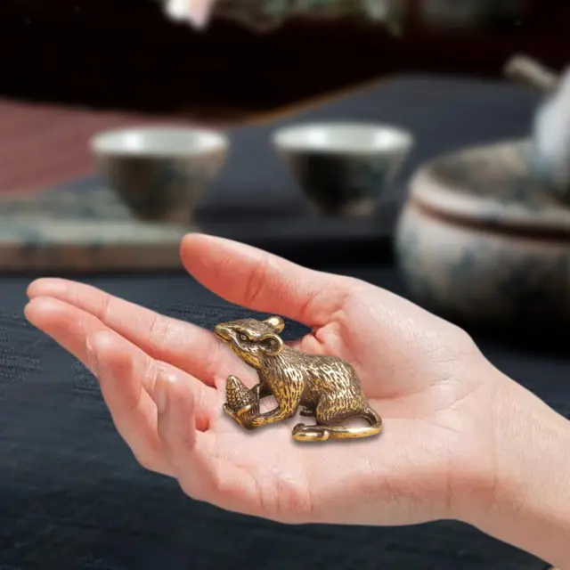 Statue de souris en forme de thé pour animaux de compagnie, Sculpture, cadeau