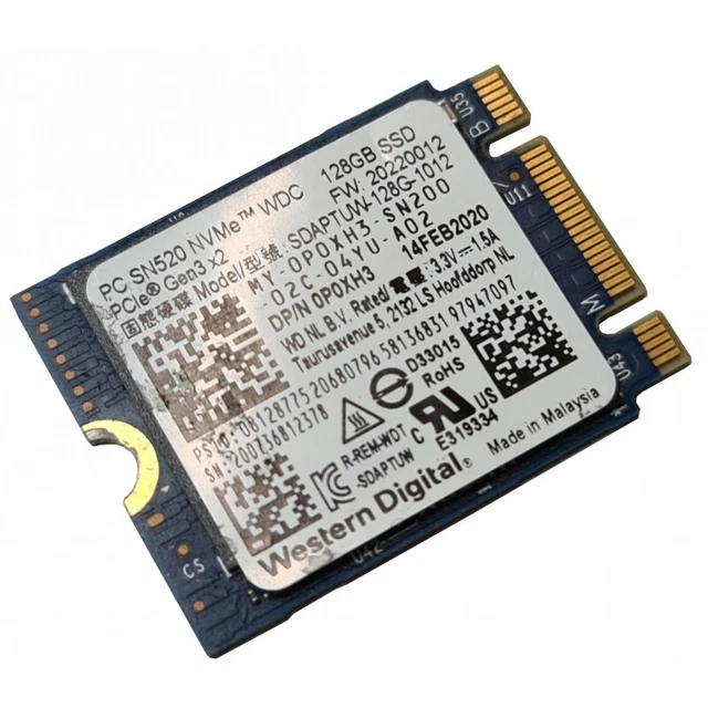 WESTERN DIGITAL SN520 SDAPTUW-128G-1012 128GB M.2 2230 NVMe SSD £14.95 ...
