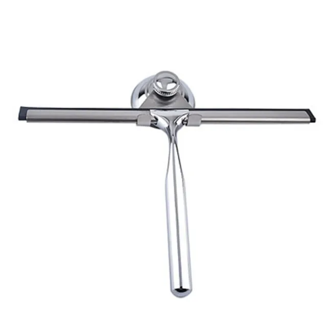 Shower Squeegee Stainless Steel with Matching Suction Cup Shower No Drilling fh