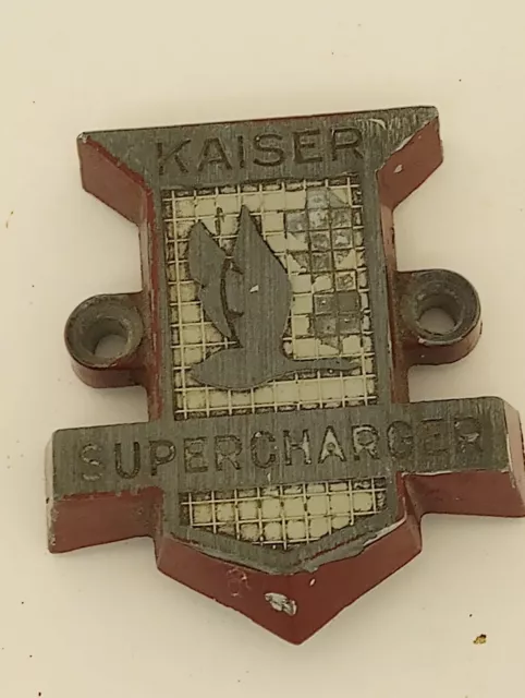 Kaiser Manhattan Mcculloch Supercharger Emblem