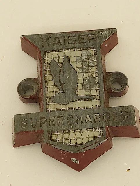 Kaiser Manhattan Mcculloch Supercharger Emblem Kaiser Manhattan Mcculloch Supercharger Emblem