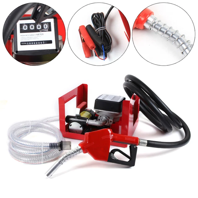 Pompa diesel bio pompa olio combustibile autoadescante pompa olio pistola 12 V 50 L/min NUOVO