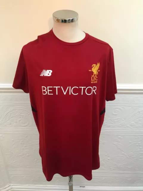 New Balance Liverpool Home 2017-2018 Training Shirt Jersey 125 YEARS Size 2XL