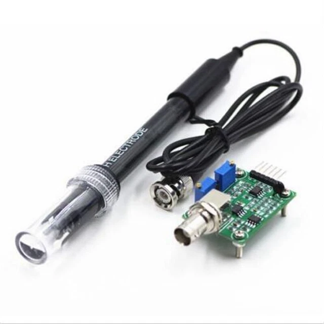 0-14 pH Sonda Elettrodo Connettore BNC, misuratore di pH dell'acqua con