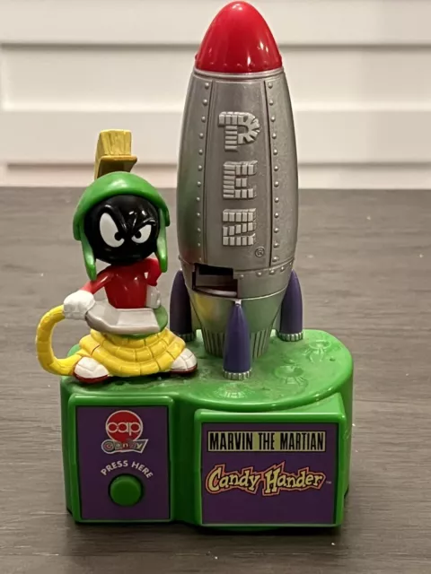 1998 Vintage Marvin The Martian PEZ Candy  Hander Dispenser Looney Tunes Works