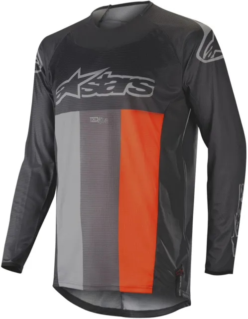 Alpinestars Tech Star Venom Motocross Jersey (Grey/Orange,M)