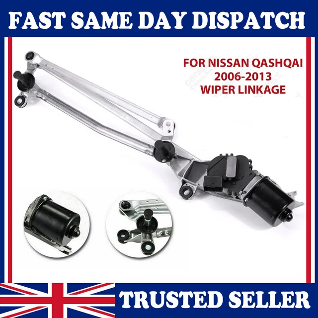 FOR NISSAN QASHQAI Front Windscreen Wiper Motor & Linkage Complete 2007