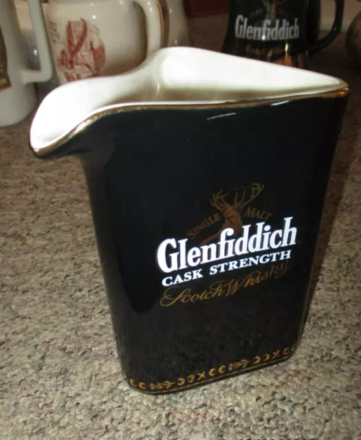 GLENFIDDICH CASK STRENGTH MALT  Scotch Whisky  BLACK  Jug.. Whisky  15cm