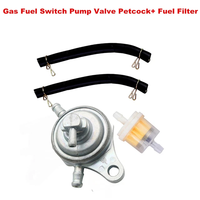 Gas Fuel Switch Pump Valve Petcock Fuel Filter For GY6 50cc/125cc /150cc Scooter