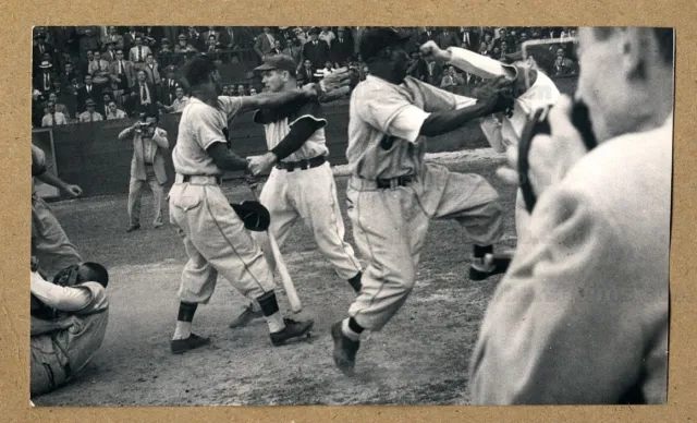 1946 Art Pennington & Duany Negro League Stars Fight Cuba Original TYPE 1 Photo