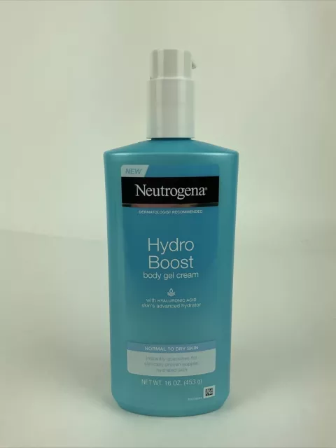 Neutrogena Hydro Boost Body Gel Cream 16 oz for Normal to Dry Skin w/Hyaluronic