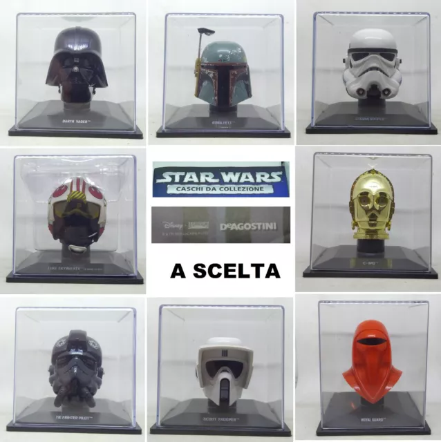 Star Wars CASCHI DA COLLEZIONE + FASCICOLO De Agostini Scala 1/5 - A SCELTA