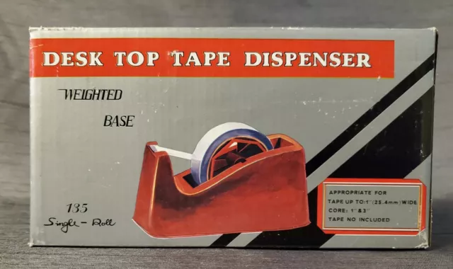 New-in-Box. Vintage Mid Century Modern Office Tape Dispenser