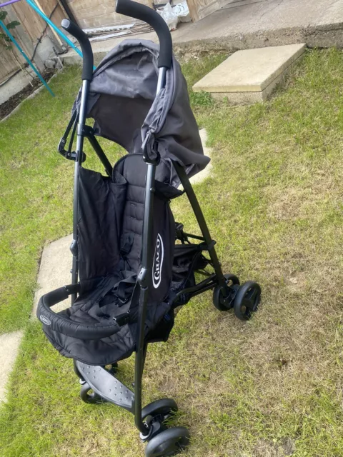 Graco Travelite Stroller Pushchair Black Grey RRP£70