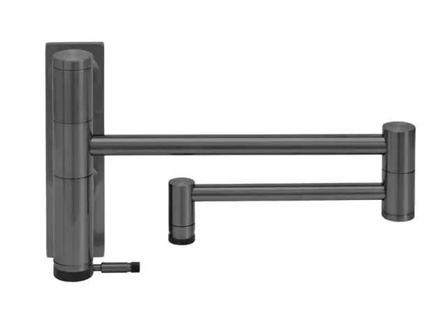 WATERSTONE Faucets Graphite Industrial Wall Mounted Pot-filler - 3250-GR