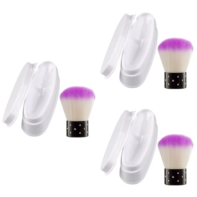 3 juegos de frasco en polvo compacto francés para uñas arte manicura moldeo inmersión
