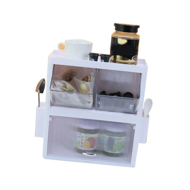 (Cream)Tea Bag Holder Simple Design Multifunctional Space Saving Tea Bag