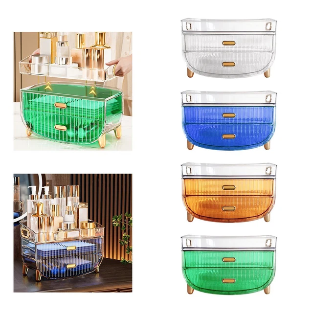 Organisateur de maquillage de boîte de rangement de table de boîte cosmétique