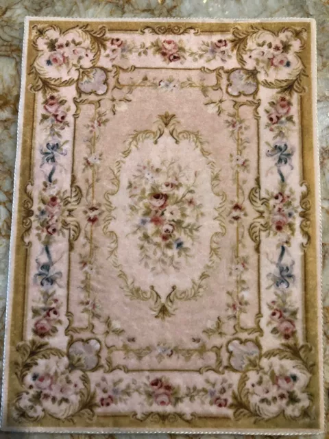 Dollhouse Miniature  Velvet Carpet Rug 1:12