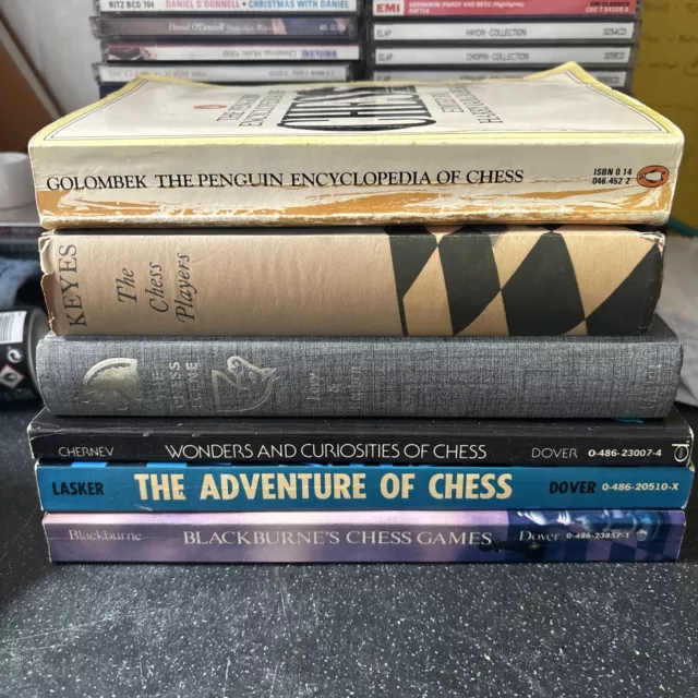 Mixed Bundle of 6 x Vintage Chess Books