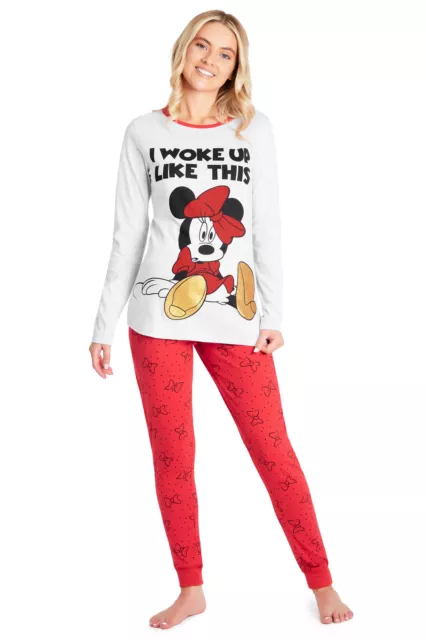 Disney Damen Schlafanzug Minnie Mouse