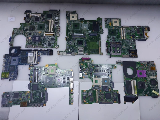 7 Pcs Socket mpga 478 Laptop Motherboards Cpu Intel BGA MLCC Gold Scrap Recovery