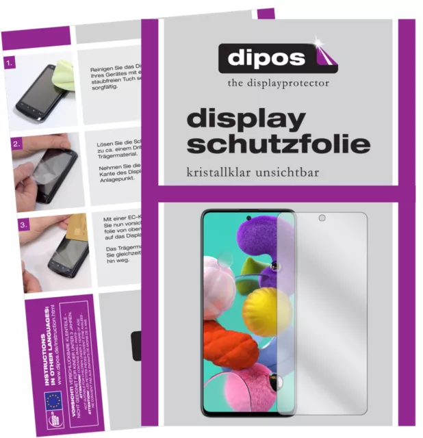 Schutzfolie für Samsung Galaxy A71 Display Folie klar Displayschutzfolie