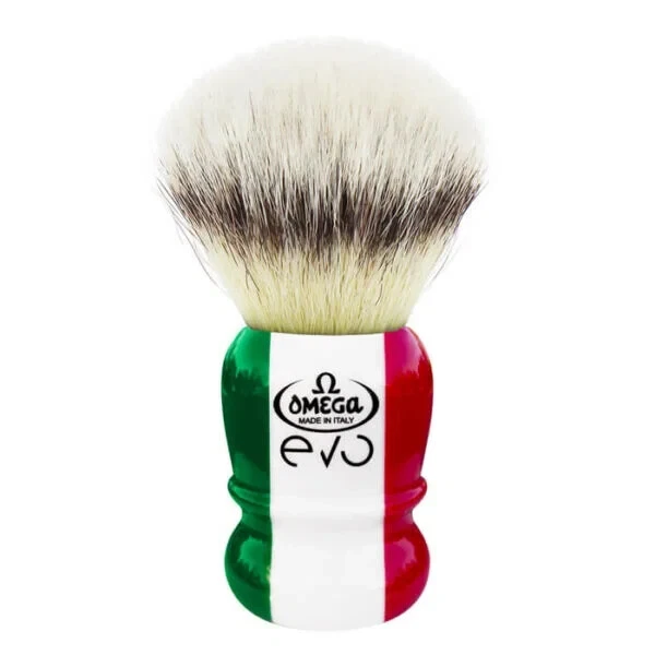 Omega pennello da barba Evo 2.0 sintetico Special Tricolore