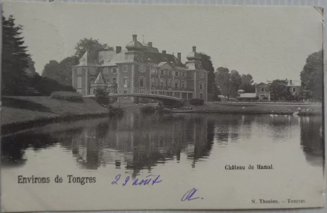 TONGRES BELGIQUE  cpa Château de Hamal  Bon Etat 1918