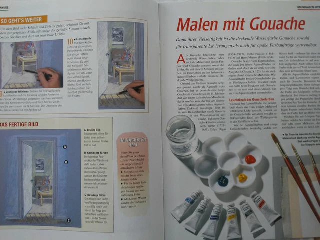 Ausgabe 34, Der Schritt-für-Schritt Kunstkurs, Malen und Zeichnen leicht gemacht 4