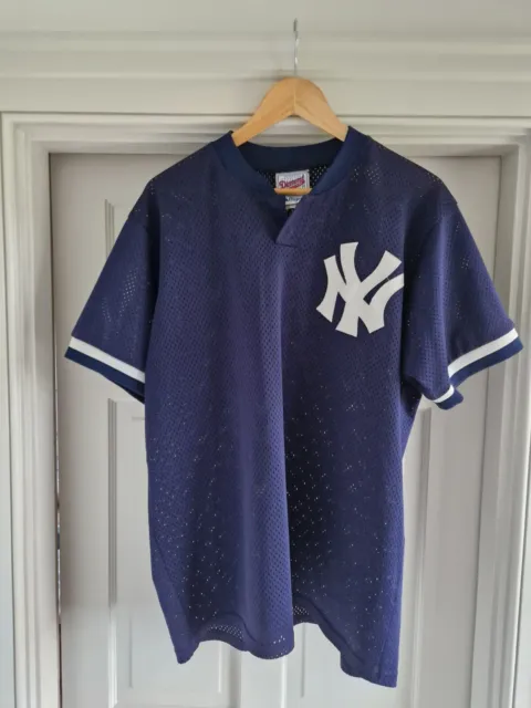 New York Yankees Baseball Navy Shirt Vintage Retro 90's Shirt Majestic Diamond!