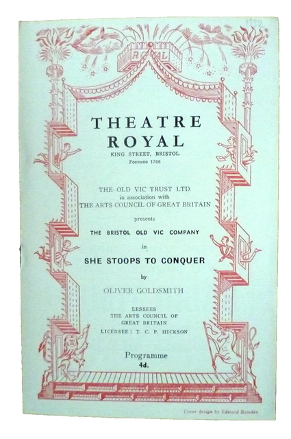 She Stoops To Conquer - Dorothy Reynolds John Neville Pauline Jameson 1952 Prog.