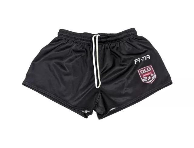 Queensland QLD Referees Rugby League Men's FI-TA Shorts Size Medium