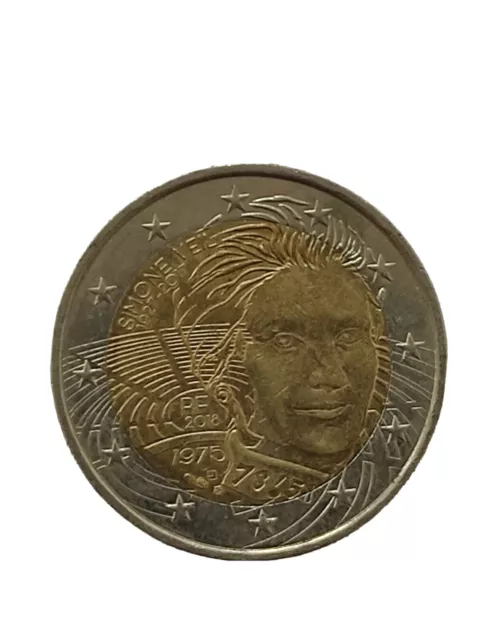 Pièce De 2 Euros Rare SIMONE VEIL 2